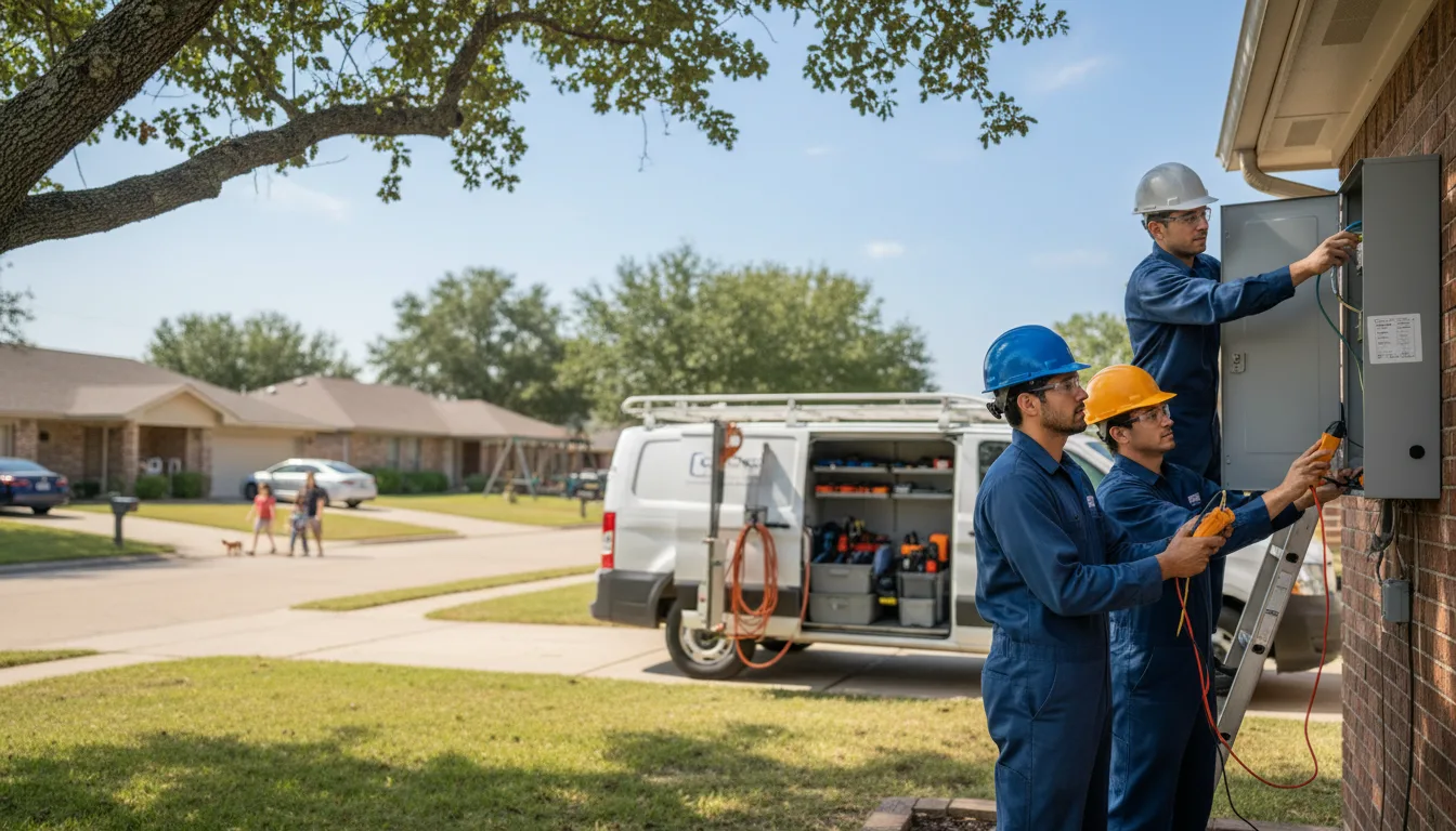 Certified electrician providing emergency electrical services in Pleasant Valley, IA